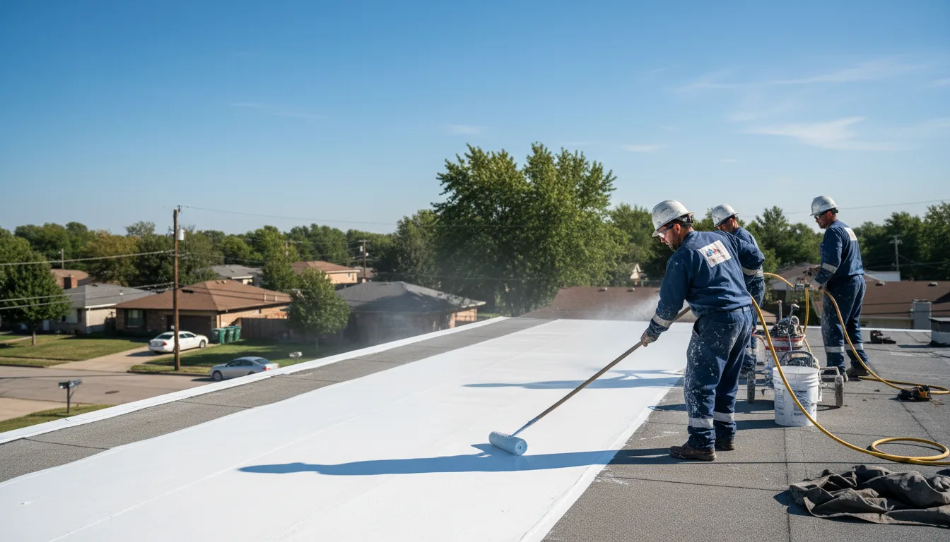 Commercial roof coating in Earlville, IL near me